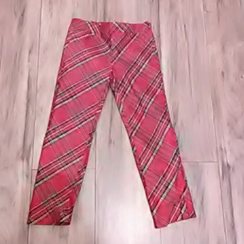 Adorable red plaid janie and jack pants